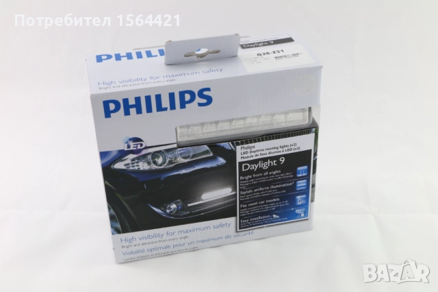 LED дневни ходови светлини Phillips Daylight 9, 12 V, 16 W, снимка 2 - Аксесоари и консумативи - 52008780