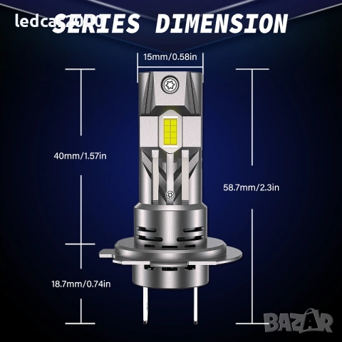 Лед Крушки Mini H7 + Подарък, снимка 8 - Аксесоари и консумативи - 39018771