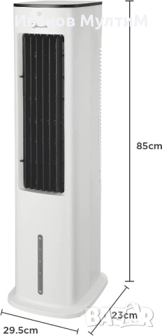 Вентилатор Охладител Пречиствател и овлажнител Midea Silent Air Cooler Pro 4in1  355m³/h 55W , снимка 8 - Вентилатори - 44725227