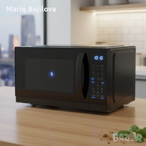 Микровълнова фурна MUHLER MO-7059D 25L, черна, дигитална, снимка 4 - Микровълнови - 53500600