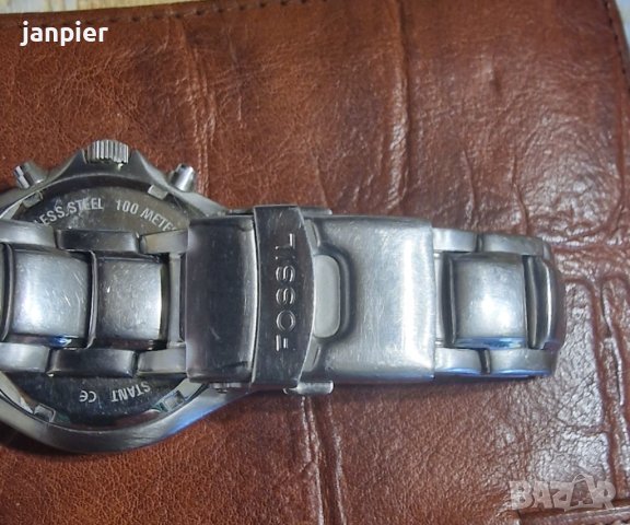 Мъжки масивен часовник Fossil  Blue Chronograpch , снимка 4 - Водоустойчиви - 40998875