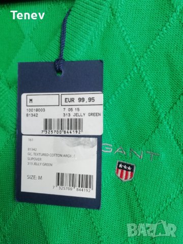 GANT оригинална нова с етикет памучна жилетка размер М, снимка 4 - Тениски - 42249617