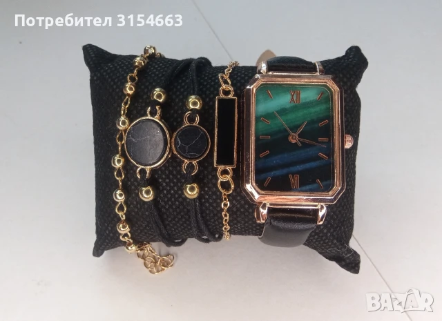 Дамски комплект часовник с гривни , снимка 3 - Дамски - 51354489