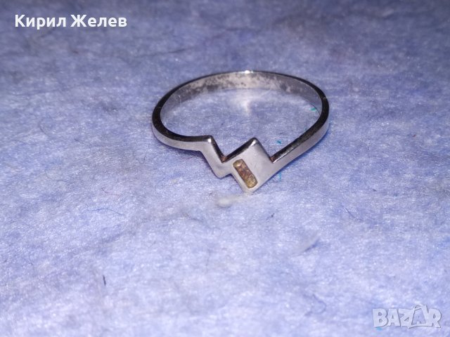 НЕЖЕН СРЕБЪРЕН ВИНТИДЖ АРТ ДАМСКИ ПРЪСТЕН СРЕБРО 925 МАЙСТОРСКА ФИНА ИЗРАБОТКА 38287, снимка 3 - Пръстени - 40938325