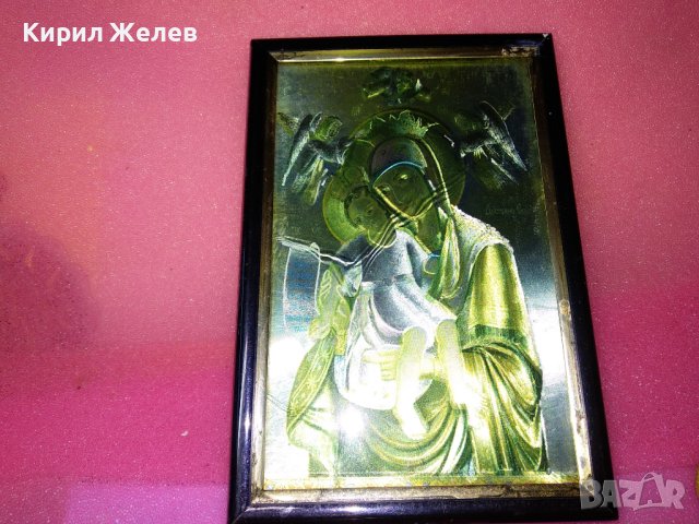 ПРАВОСЛАВНА ИКОНА ПРИНТ в РАМКА ПРЕСВЕТА БОГОРОДИЦА с ИИСУС и ХЕРУВИМИ 42830, снимка 2 - Икони - 44220006