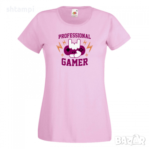 Дамска тениска Professional Gamer,Игра,Игри,Геймс
