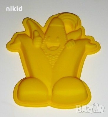 Човече Царевица средна силиконова форма силиконов молд форма кекс гипс шоколад и др