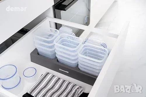 Органайзер Nest12 за кухненско чекмедже с 12 кутии общо 8.9 л, снимка 2 - Органайзери - 55780674