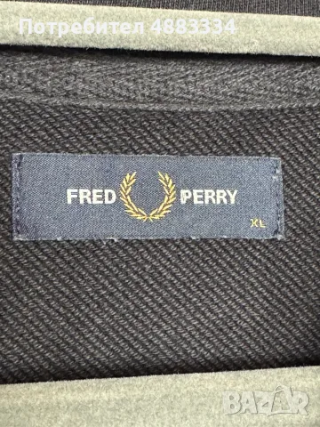 FRED Perry Colorblock Half 1/2 Zip., снимка 3 - Блузи - 56181761