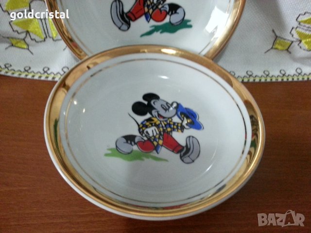 Стар български порцелан детски комплект за хранене , снимка 4 - Антикварни и старинни предмети - 41776941