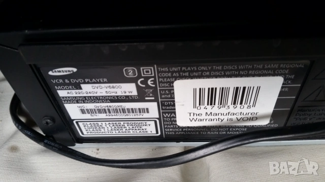 DVD+VCR Samsung DVD-V6800, снимка 7 - Плейъри, домашно кино, прожектори - 53047006