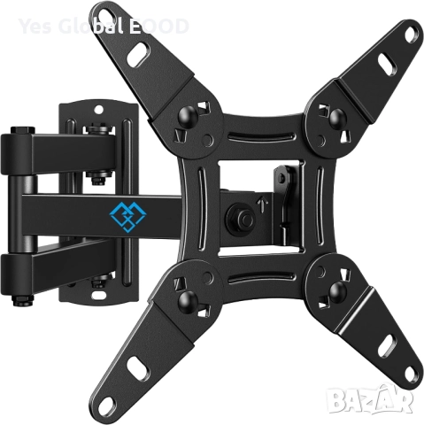 PERLESMITH стенна стойка за TV 13–42" с въртене и наклон