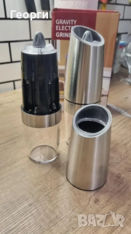 Гравитационни електрически мелнички за сол, пипер, др. подправки, снимка 12 - Прибори за хранене, готвене и сервиране - 51965448