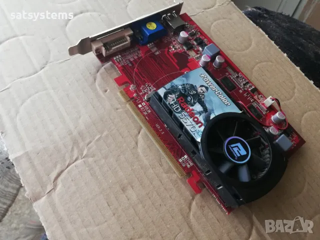 Видео карта AMD Radeon PowerColor HD AX5570 HDMI 512MB GDDR3 128bit PCI-E, снимка 4 - Видеокарти - 47839708
