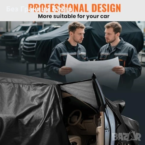 Ново Водоустойчиво покривало за автомобил кола с цип и памук 420 см, снимка 7 - Други стоки за дома - 53828776