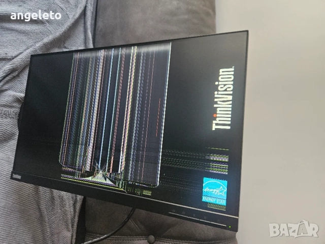 Монитор Lenovo ThinkVision T24i-10 за части, снимка 2 - Монитори - 56006722