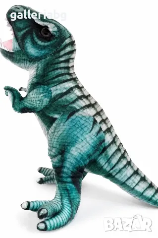 Реалистичен плюшен динозавър Тиранозавър Рекс T-Rex – зелен, 30 см, снимка 2 - Плюшени играчки - 41207815
