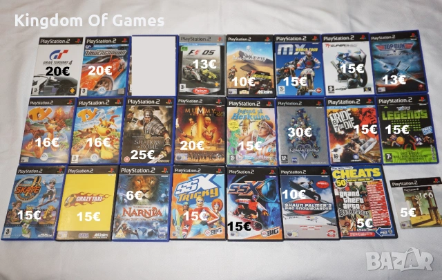 Игри за PS2 NFS Underground/Kingdom Hearts 2/Paris Dakar/Gran Turismo 4/TY 1 2/Shadow Of Rome/F1 05