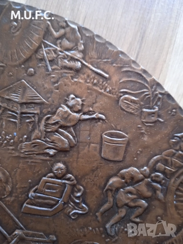 Япония бронзова скулптура 19век.Уникална, снимка 5 - Антикварни и старинни предмети - 52855526