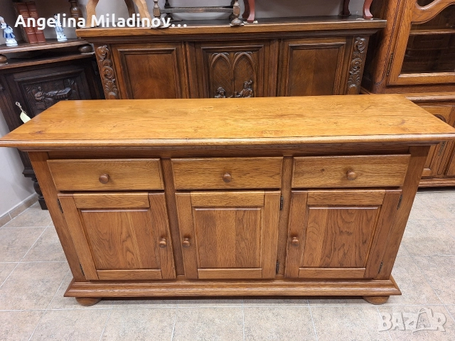 Луксозен комод, скрин, бюфет, шкаф дъб масив , снимка 13 - Шкафове - 52711841