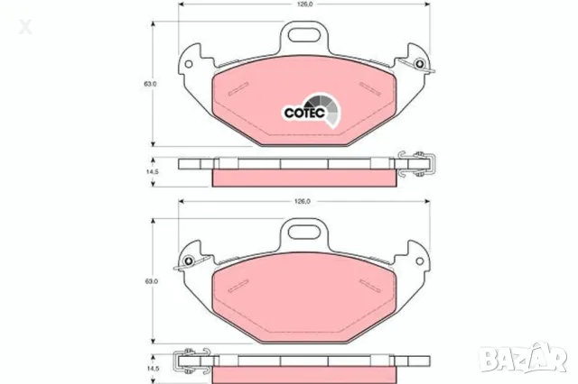 SIMER 767 Задни накладки RENAULT Laguna 1993-2002 / OE 7701205491 / OE 8671016192 / OE 8671005932  /