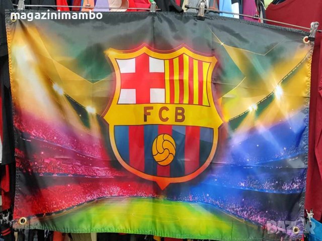 Флагове на Manchester United и Barcelona, снимка 2 - Фен артикули - 44174871