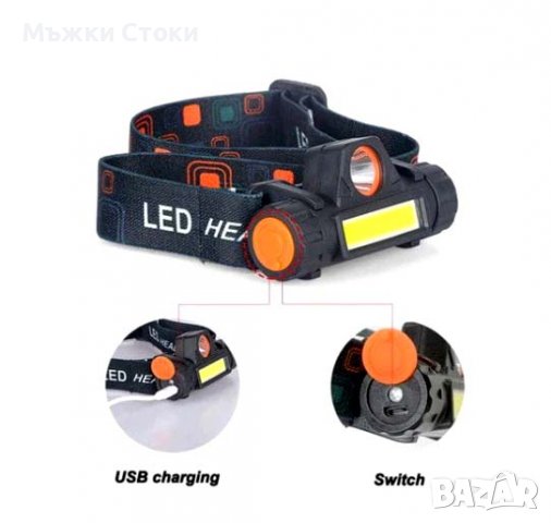 Промо комплект 2бр. Компактен челник с две led светлини, снимка 2 - Къмпинг осветление - 40027870