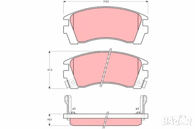 Накладки задни RODEO за NISSAN SUNNY III 5SP1011