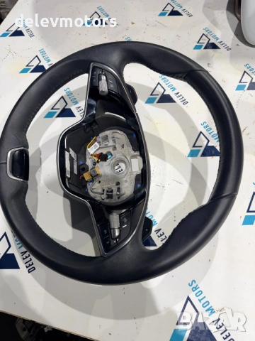5E3419093DC кожен, мултифункционален волан от Skoda Octavia 1.5TSI, двигател DXDB/DXDE, ск. кутия ав, снимка 3 - Части - 53482709