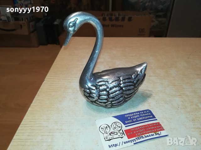 ЛЕБЕД-15Х13Х6СМ-ВНОС ФРАНЦИЯ 0810231114, снимка 3 - Антикварни и старинни предмети - 42479344