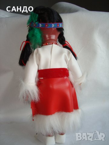 Стара американска етническа кукла , снимка 4 - Антикварни и старинни предмети - 35709103