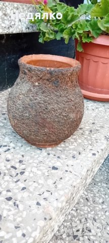Стара бг авторска керамика,ваза,подписана, снимка 7 - Декорация за дома - 42598678