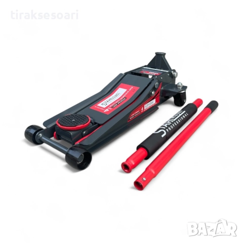 Нископрофилен професионален крик StahlMayer 83-505 мм с двойна помпа, снимка 2 - Други инструменти - 51698889