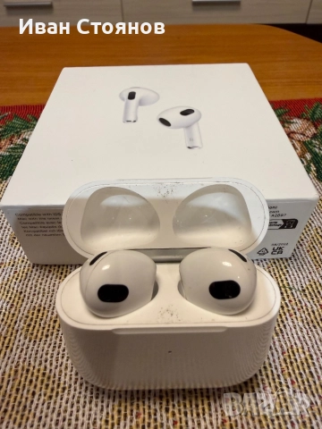  Слушалки AirPods 3 оригинални, снимка 4 - Bluetooth слушалки - 52711905