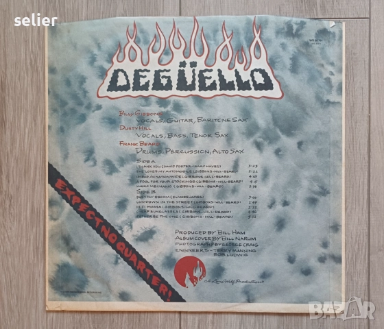 ZZ Top ‎– Degüello Издание  🇩🇪 GERMANY  Състояние на винила:между VG+ и VG++ Състояние на обложкат, снимка 4 - Грамофонни плочи - 51630950