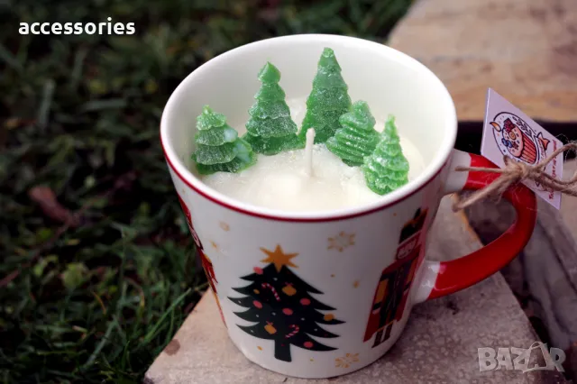 Ароматни ръчно изработени коледни свещи, снимка 2 - Декорация за дома - 48255802