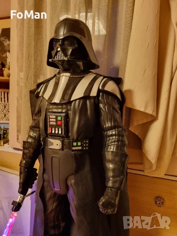 Голяма 120 см фигура на Darth Vader Дарт Вейтър, активира се звук при движение Star Wars, снимка 2 - Фигурки - 55845476