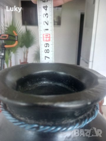 Предлагам за продажба.Декоративна,стара и изключително красива,африканска ваза ., снимка 4 - Антикварни и старинни предмети - 41338985