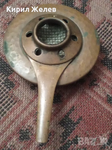 Стара медна горелка или спиртник 54300, снимка 2 - Антикварни и старинни предмети - 53624298