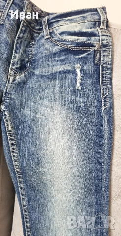 Детски дънки SILVER за момиченце 10 год., снимка 2 - Детски панталони и дънки - 52068352