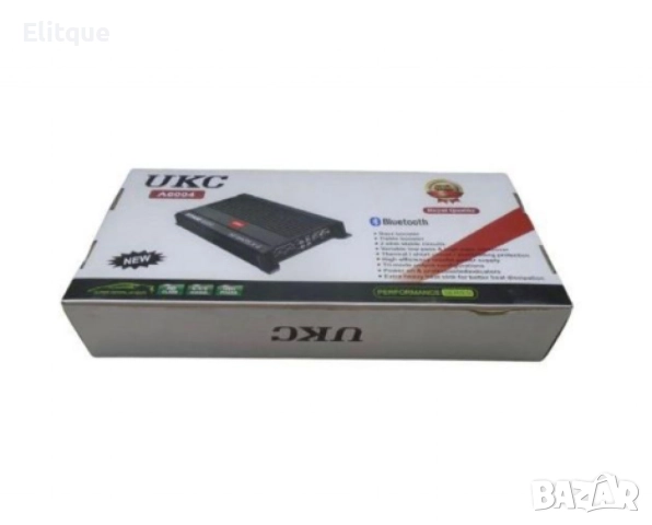 UKC Усилвател за кола С BLUETOOTH кросоувър 4 канален 60 вата RMS