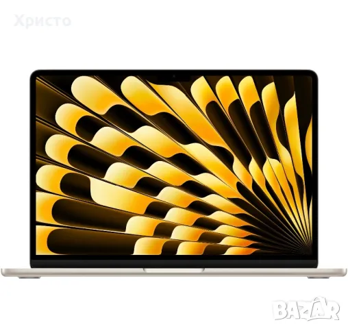 НОВ!!! Лаптоп Apple MacBook Air 13", Apple M3, 8 ядра CPU и 8 ядра GPU, 8GB, 256GB, Starlight, снимка 1 - Лаптопи за работа - 48917914