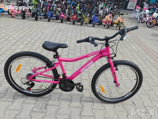 CROSS Велосипед 24" Ultra GRAVITA ново розово, снимка 3 - Велосипеди - 53830665