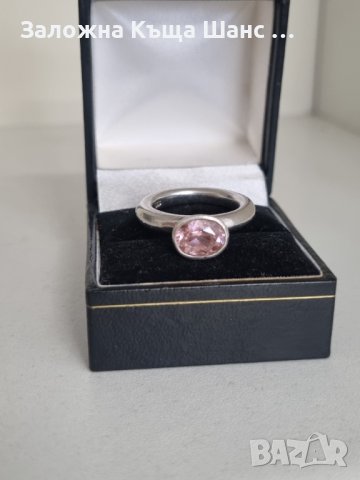 Дамски сребърен пръстен 925 проба с камък  , снимка 3 - Пръстени - 41859856