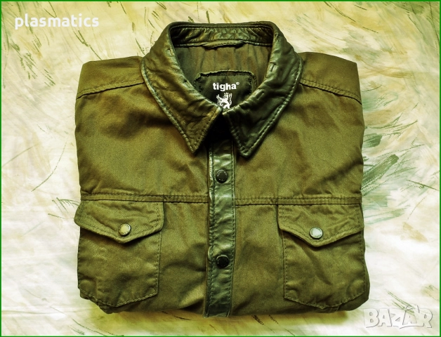 маркова риза от плат и кожа, снимка 12 - Ризи - 52144112