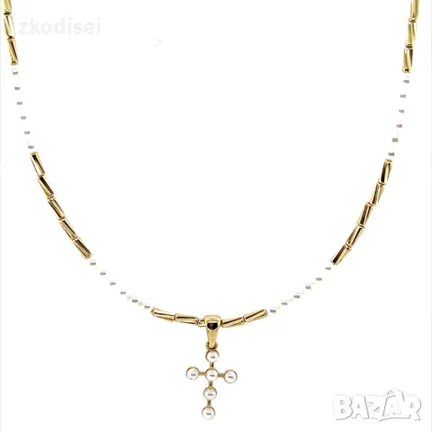 Златно колие 6,17гр. 42см. 14кр. проба:585 модел:26672-5, снимка 2 - Колиета, медальони, синджири - 47667474