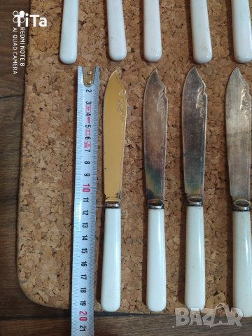 Английски посребрени прибори за риба или десерт, снимка 7 - Прибори за хранене, готвене и сервиране - 34178678