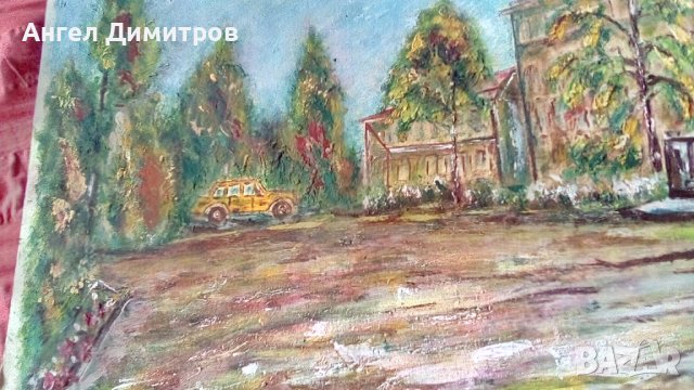 Хлебаров Сепарева баня маслена картина 1980 г, снимка 7 - Картини - 41022111