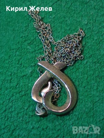 СЪРЦЕВИДНО КРАСИВО СРЕБЪРНО МОДНО КОЛИЕ с МЕДАЛЬОН СРЕБРО 925 ДИЗАЙНЕРСКИ АРТ МОДЕЛ 36458, снимка 4 - Колиета, медальони, синджири - 39643054