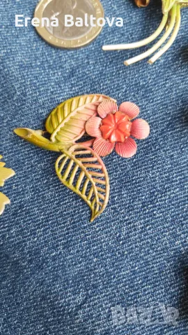 🌼🌸💛🍀 Брошка  винтидж украшения, снимка 4 - Други - 49621295
